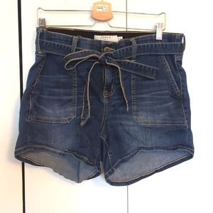 Tie front denim shorts torrid